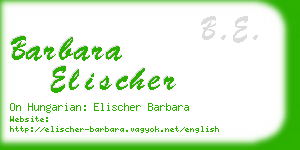 barbara elischer business card